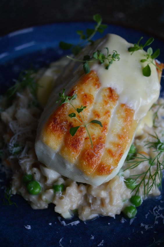 Kveite med risotto og smørsaus | Ida Maries mat